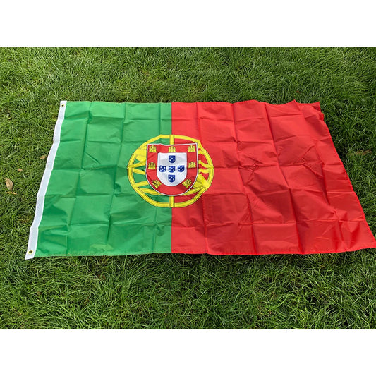 Bandeira de Portugal 90x150cm - Poliéster de Alta Qualidade