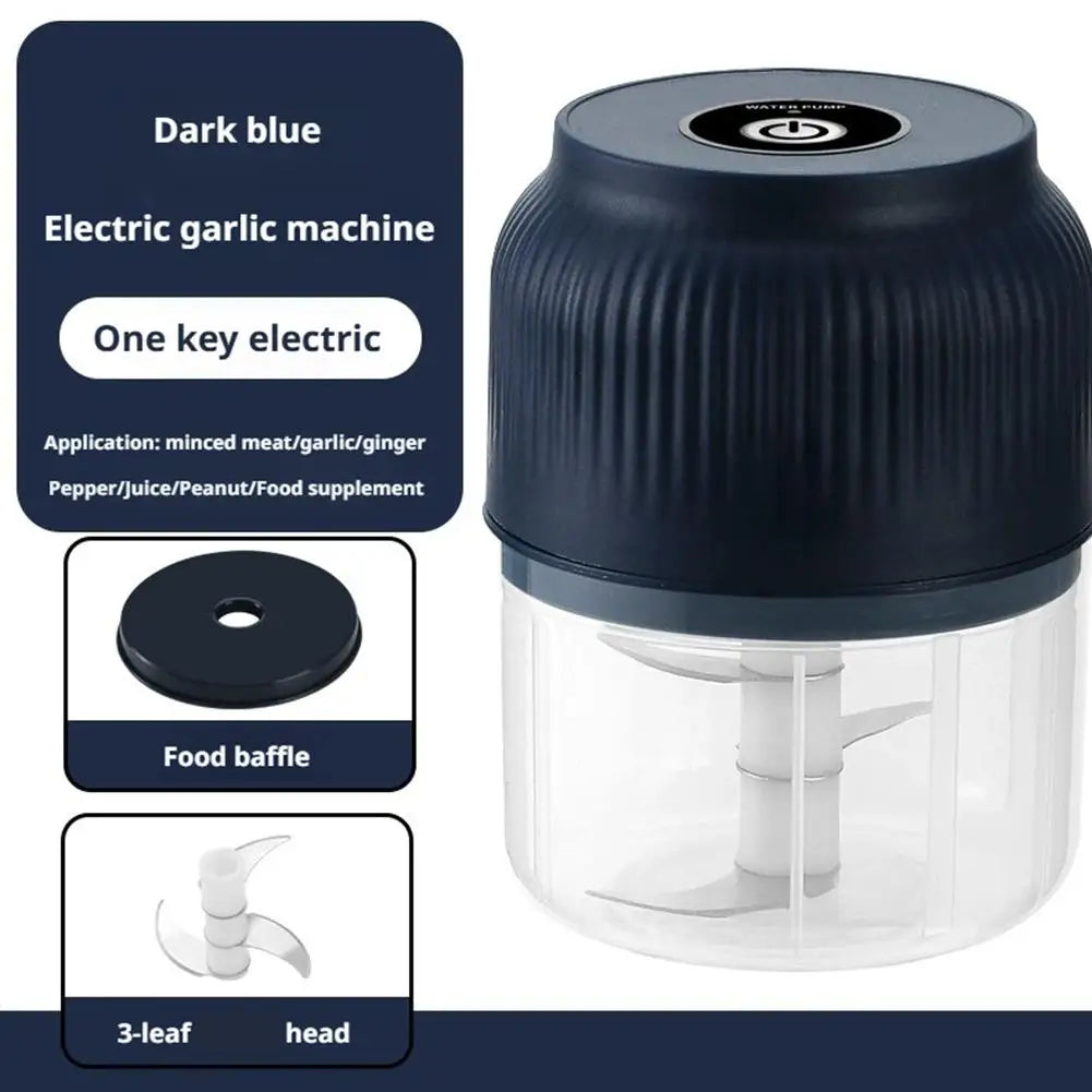Picador Elétrico Recarregável – Alho, Gengibre & Legumes | 30W